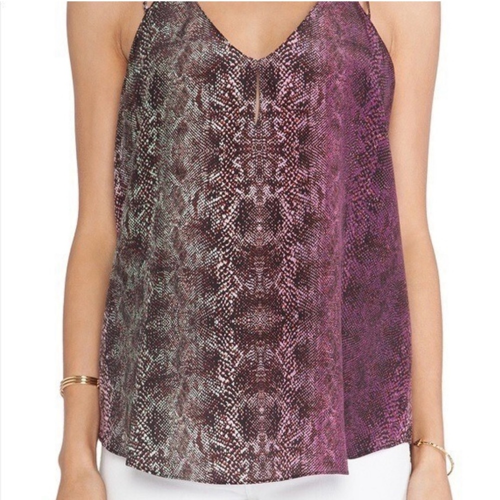 Rory Beca Purple Snake Print Camisole | Size S | NWOT